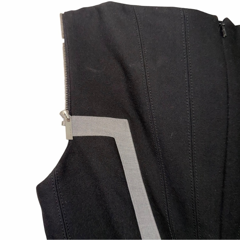 Karen Millen Black and Gray Sleeveless Size 6 Dress - Picture 5 of 8